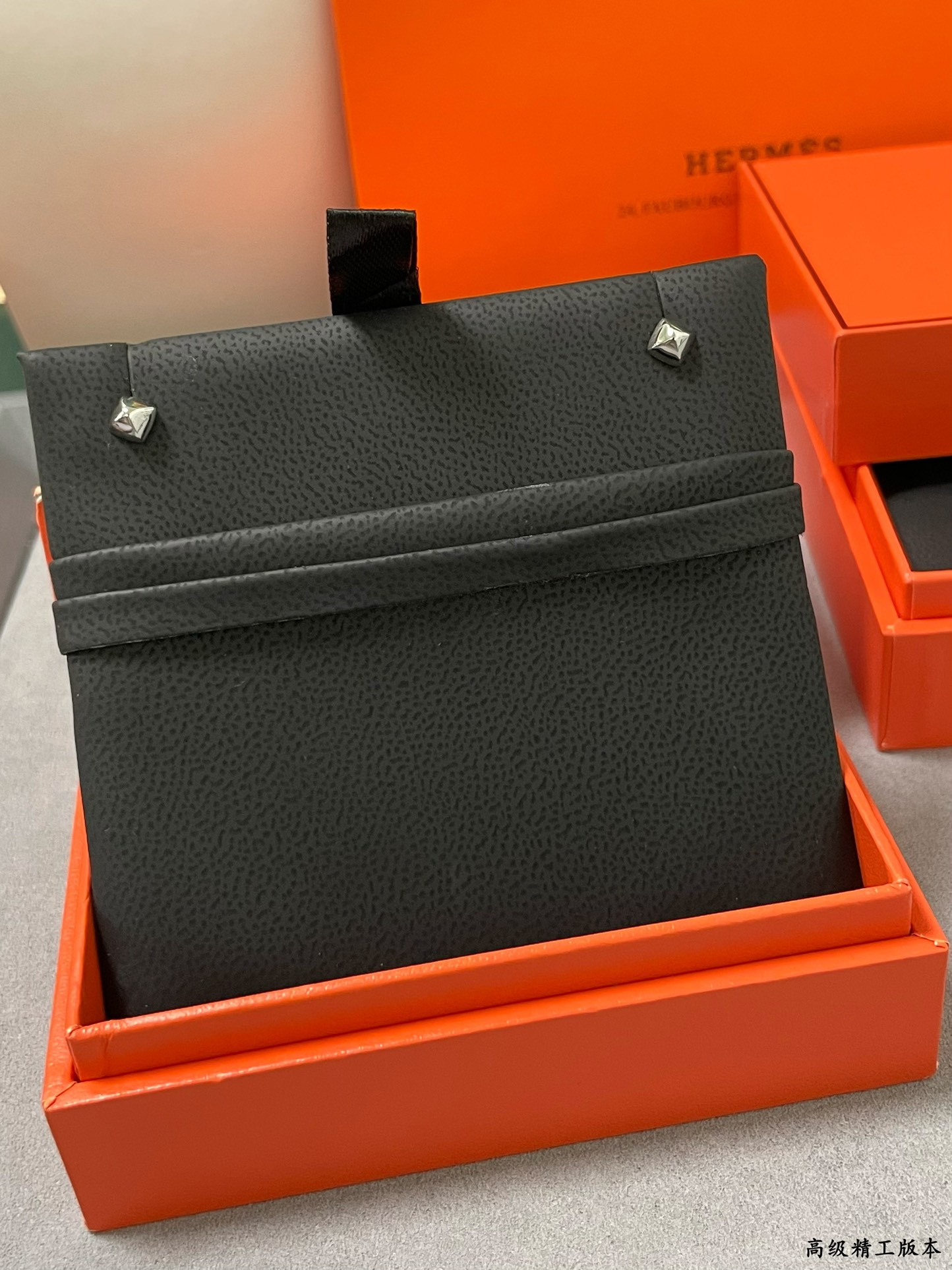 Hermès Single Rivet Smooth Stud Earrings