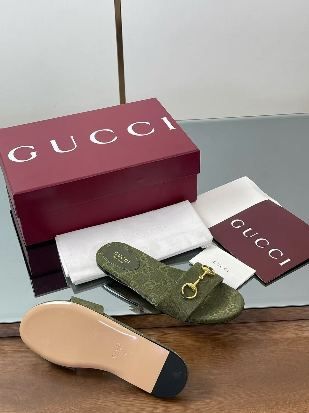 UA Gucci slide sandal with Horsebit