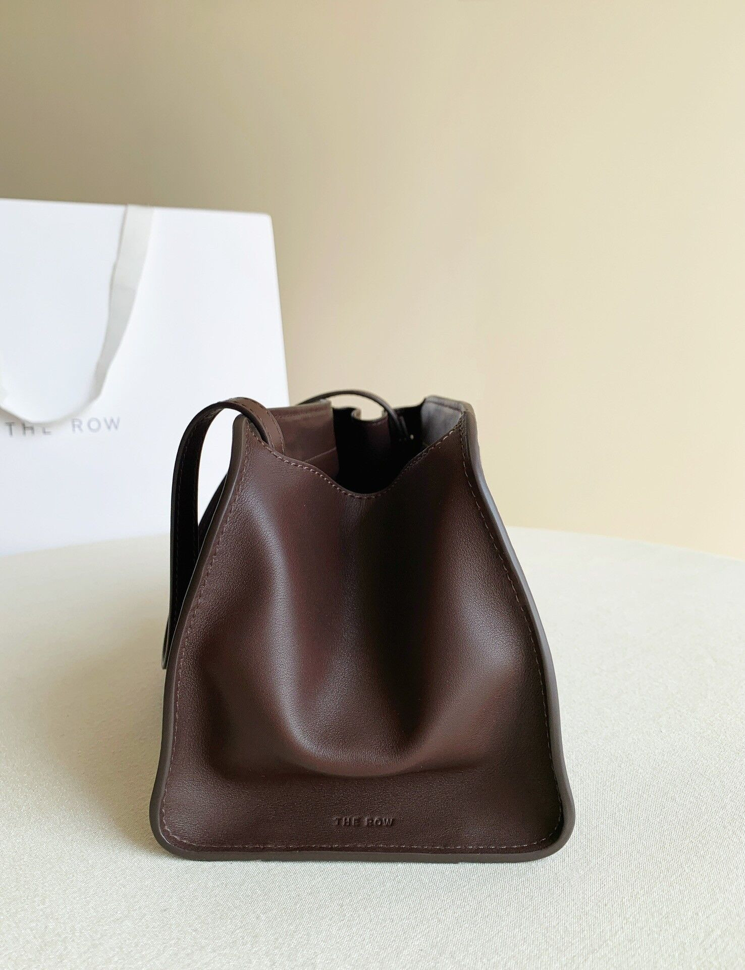 The Row Peggy Clutch in Leather 28x13x14cm