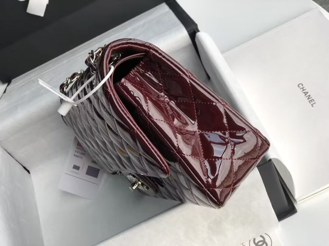 Chanel Classic Flap Bag Burgundy 25cm