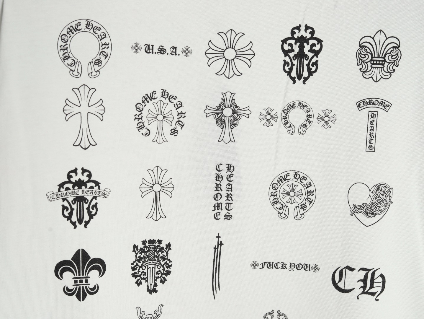 Ch*0me He**ts 25ss short-sleeved t-shirt