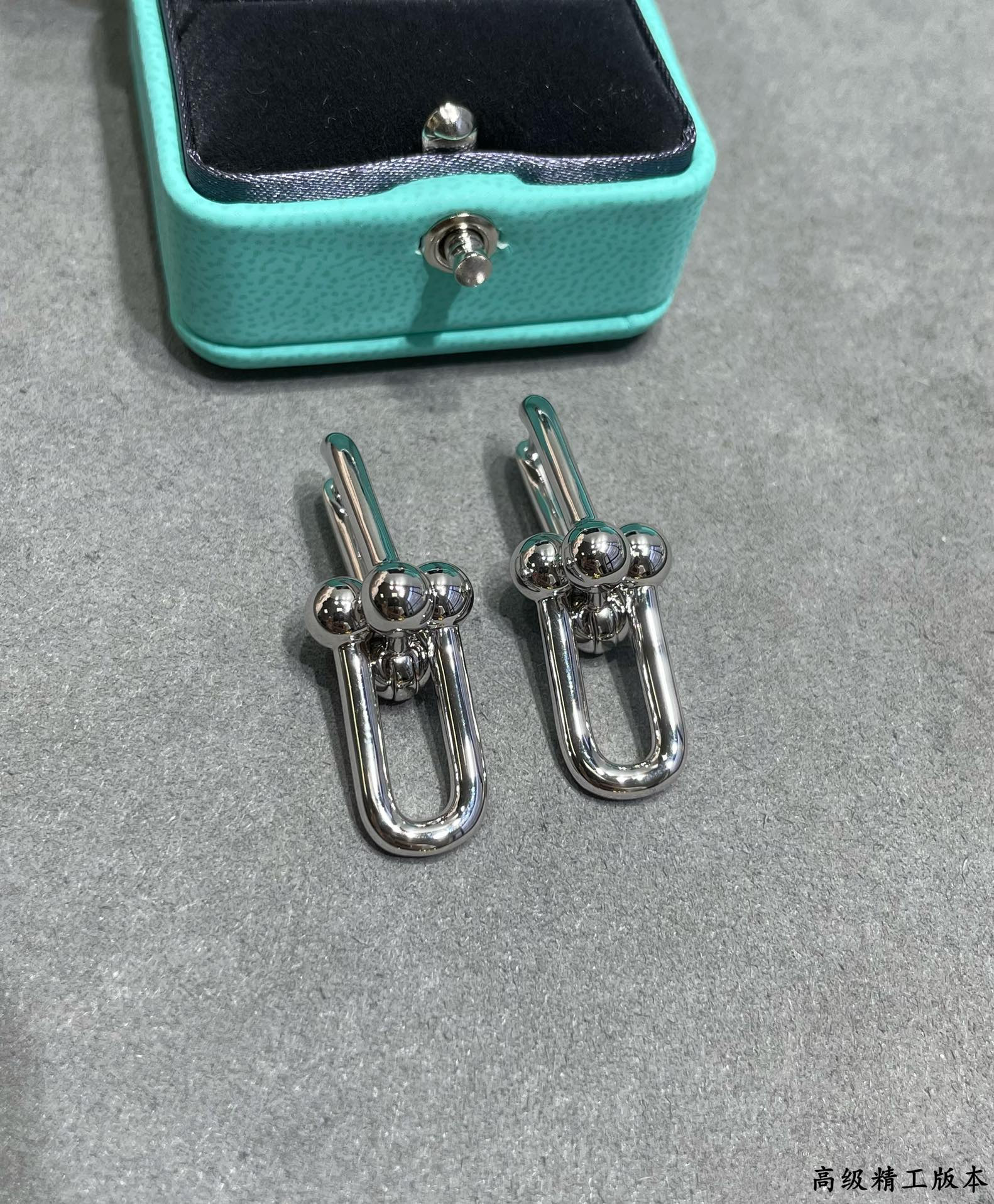 Tiffany & Co. Polished Stirrup Double Hoop Earrings