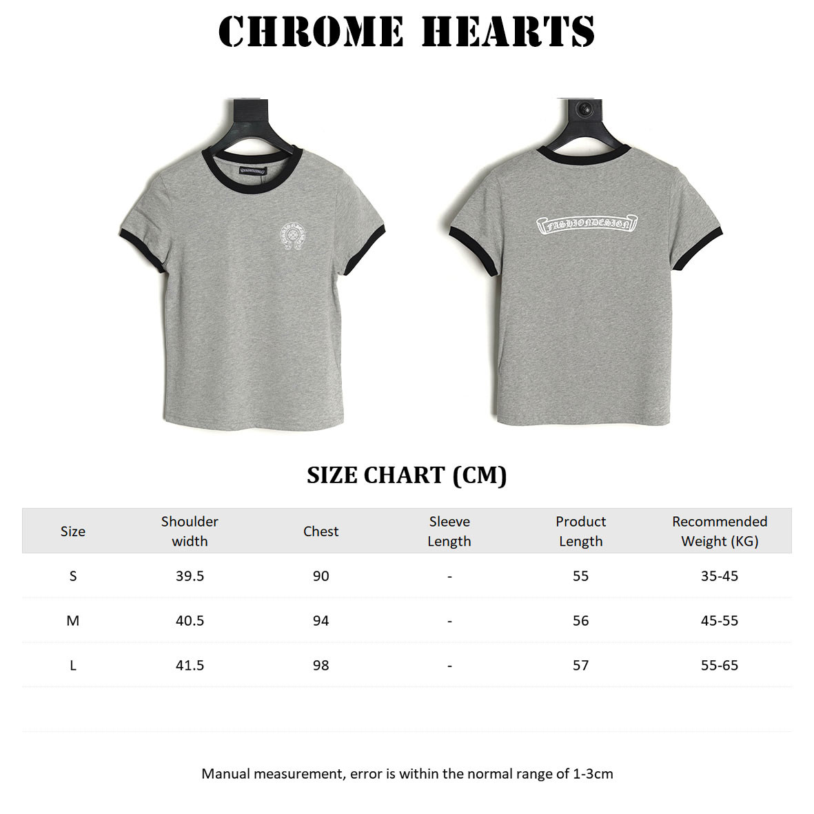 Ch*0me He**ts 25ss short-sleeved t-shirt