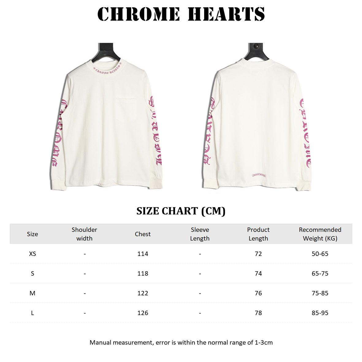 Ch*0me He**ts long-sleeved t-shirt