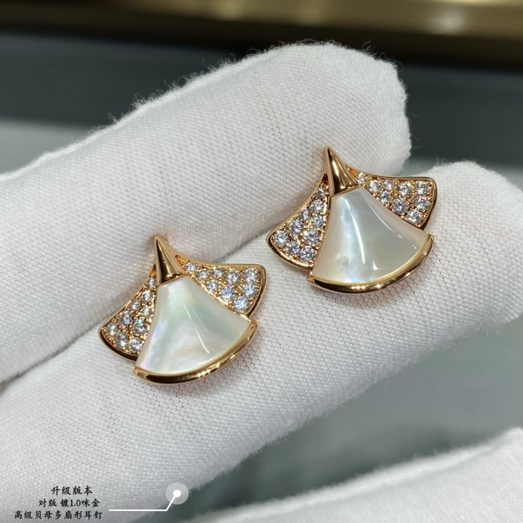 Bvlgari Multi-fan skirt fan shape Earrings