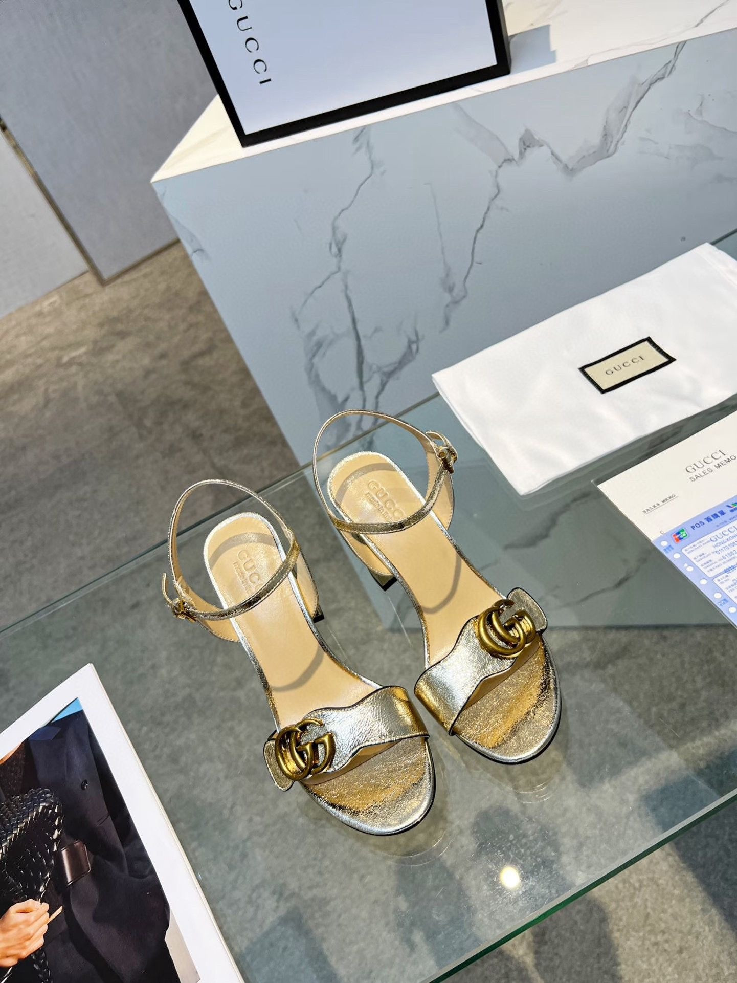 UA GUCCI HORSEBIT HEELED SANDAL