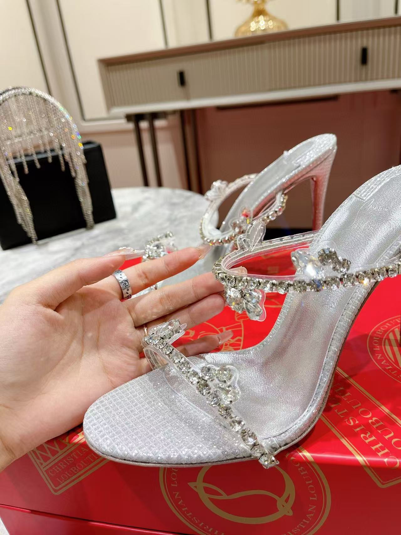 UA Christian Louboutin Just Queen 100 Heel Height crystal-embellished