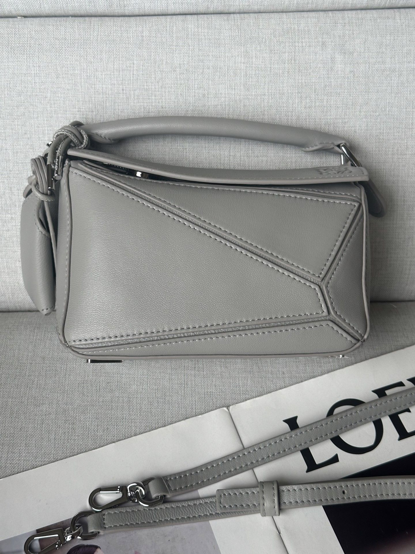 Loewe Mini Featherlight Puzzle Bag Nappa Lambskin 18x12.5x8cm