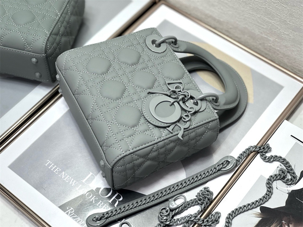 Mini Lady Dior Bag 6.5 x 6 x 3 inches