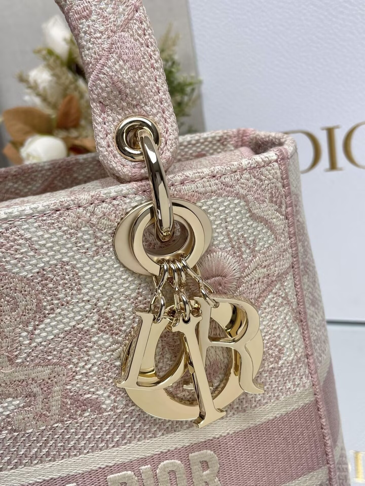 Dioriviera Medium Dior Lady D-Lite Bag 24x20x11cm