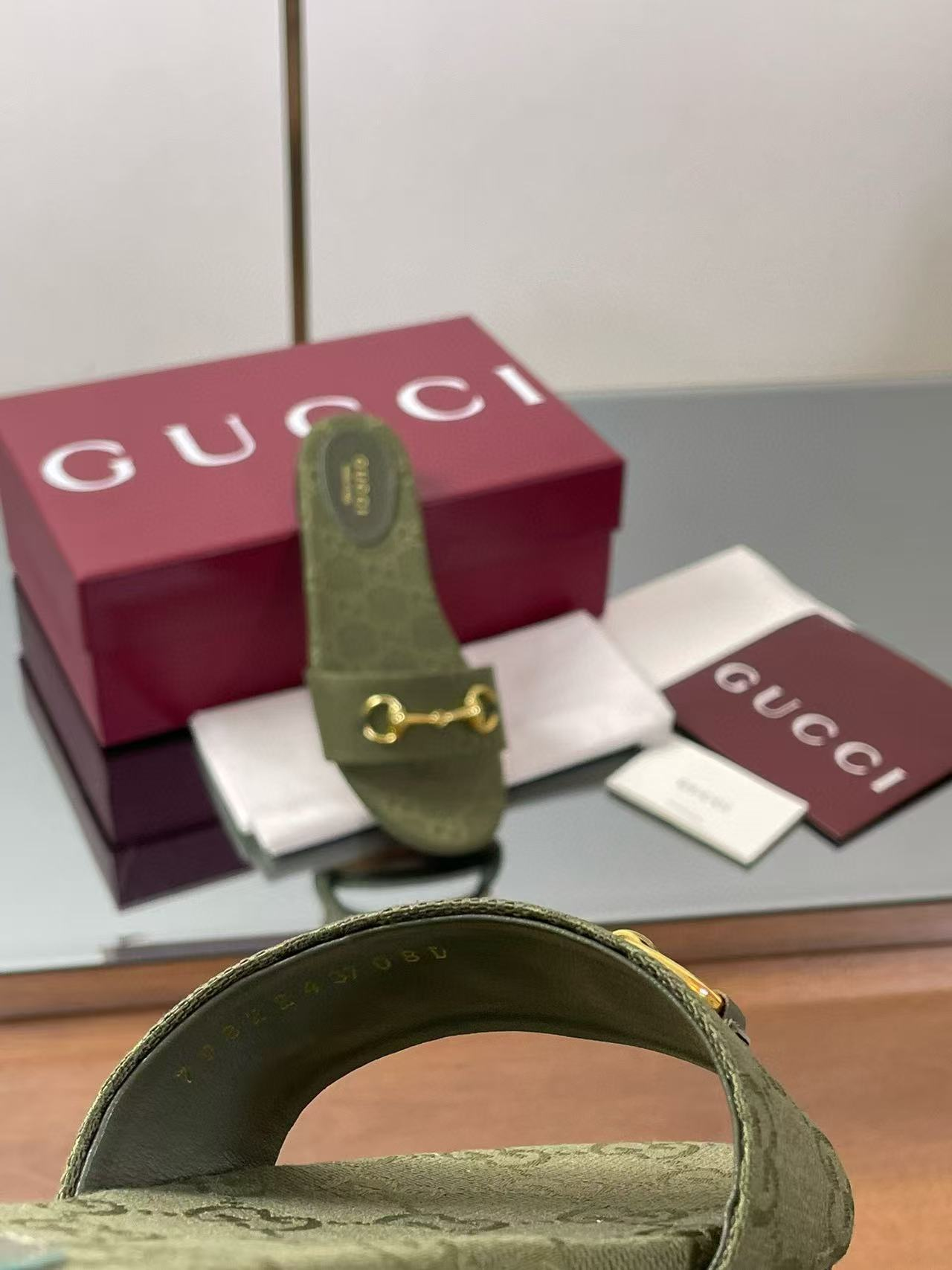 UA Gucci slide sandal with Horsebit