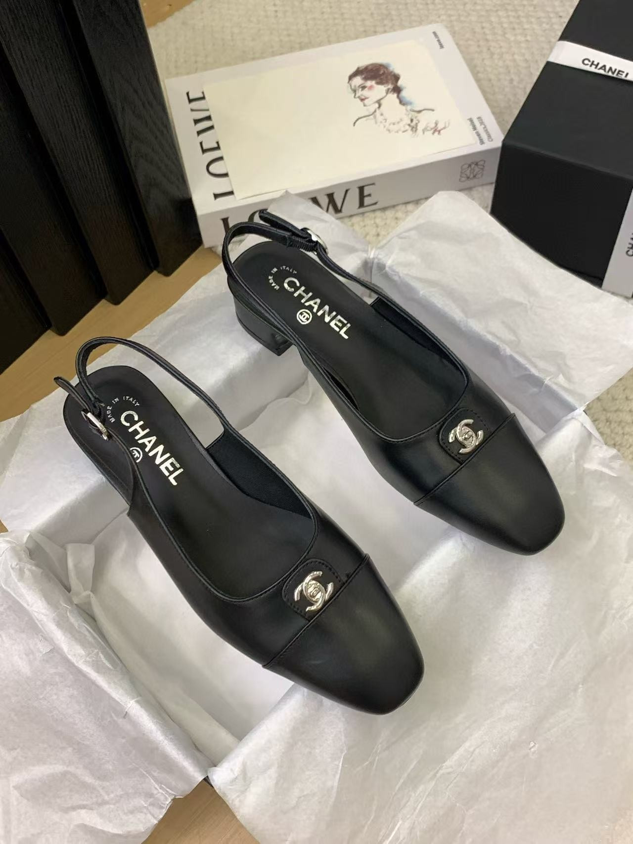 UA Chanel Slingbacks