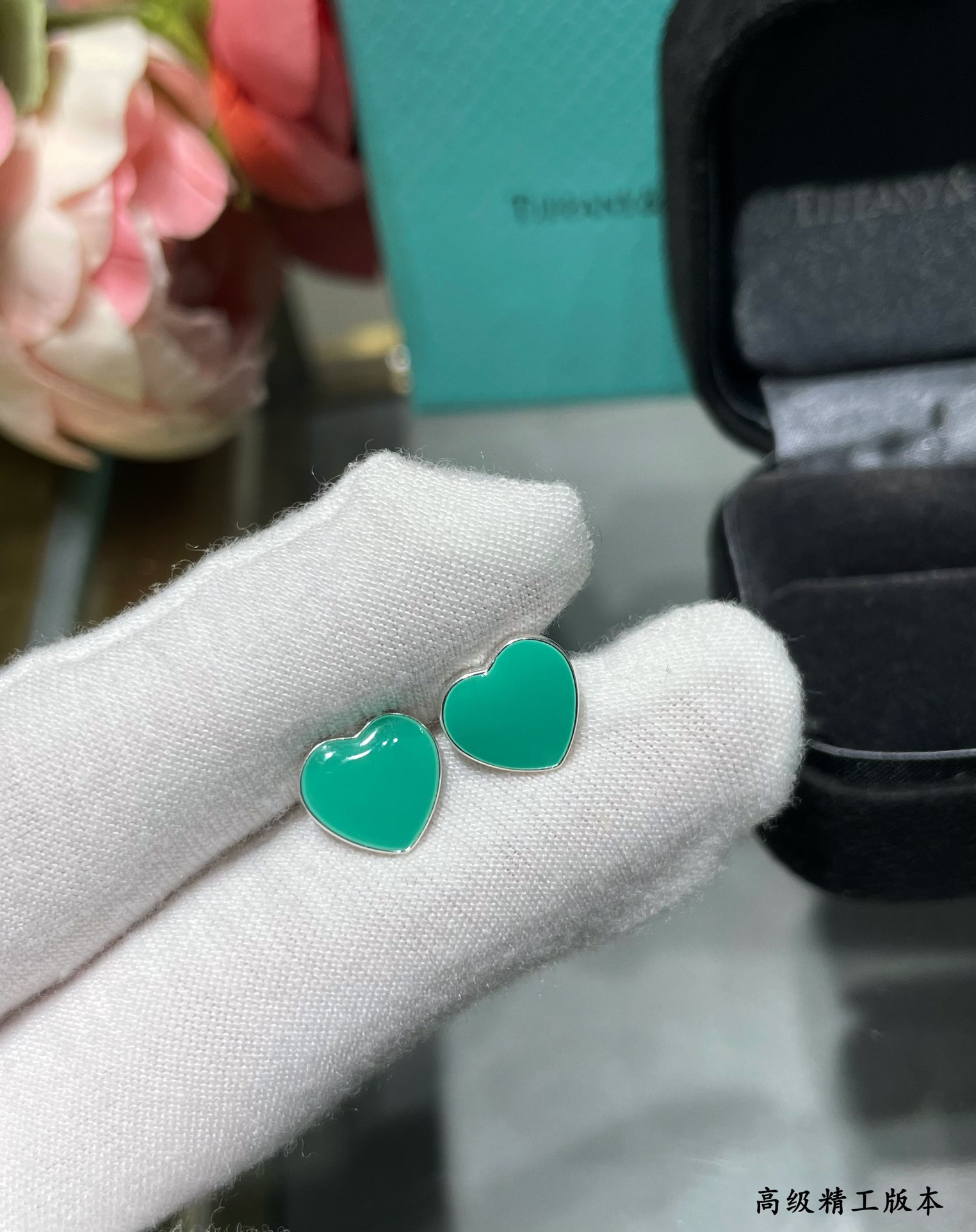 Tiffany & Co. Heart Stud Earrings Ag925