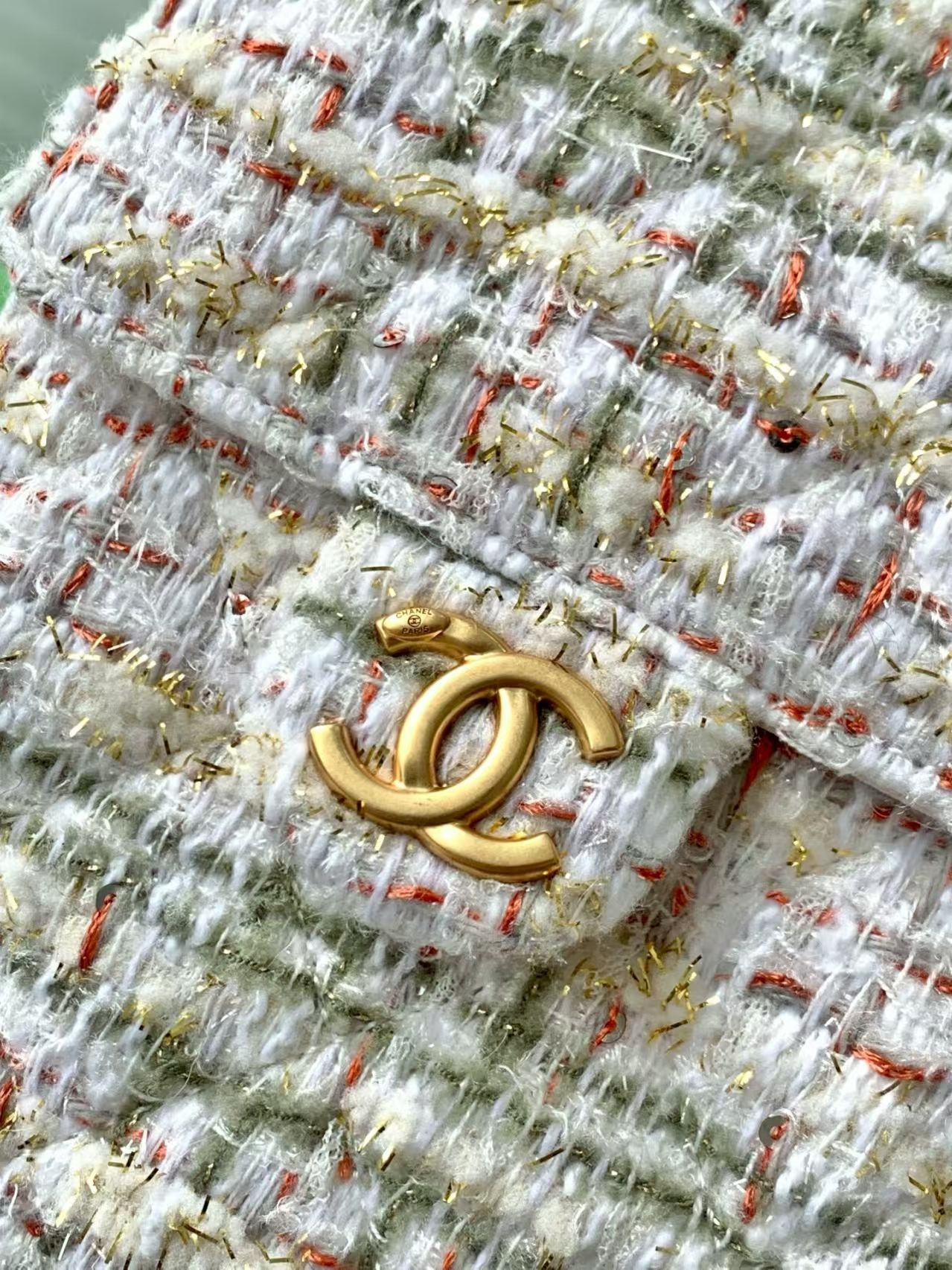 Chanel 25 Bucket Tweed Bag 26x30x14cm