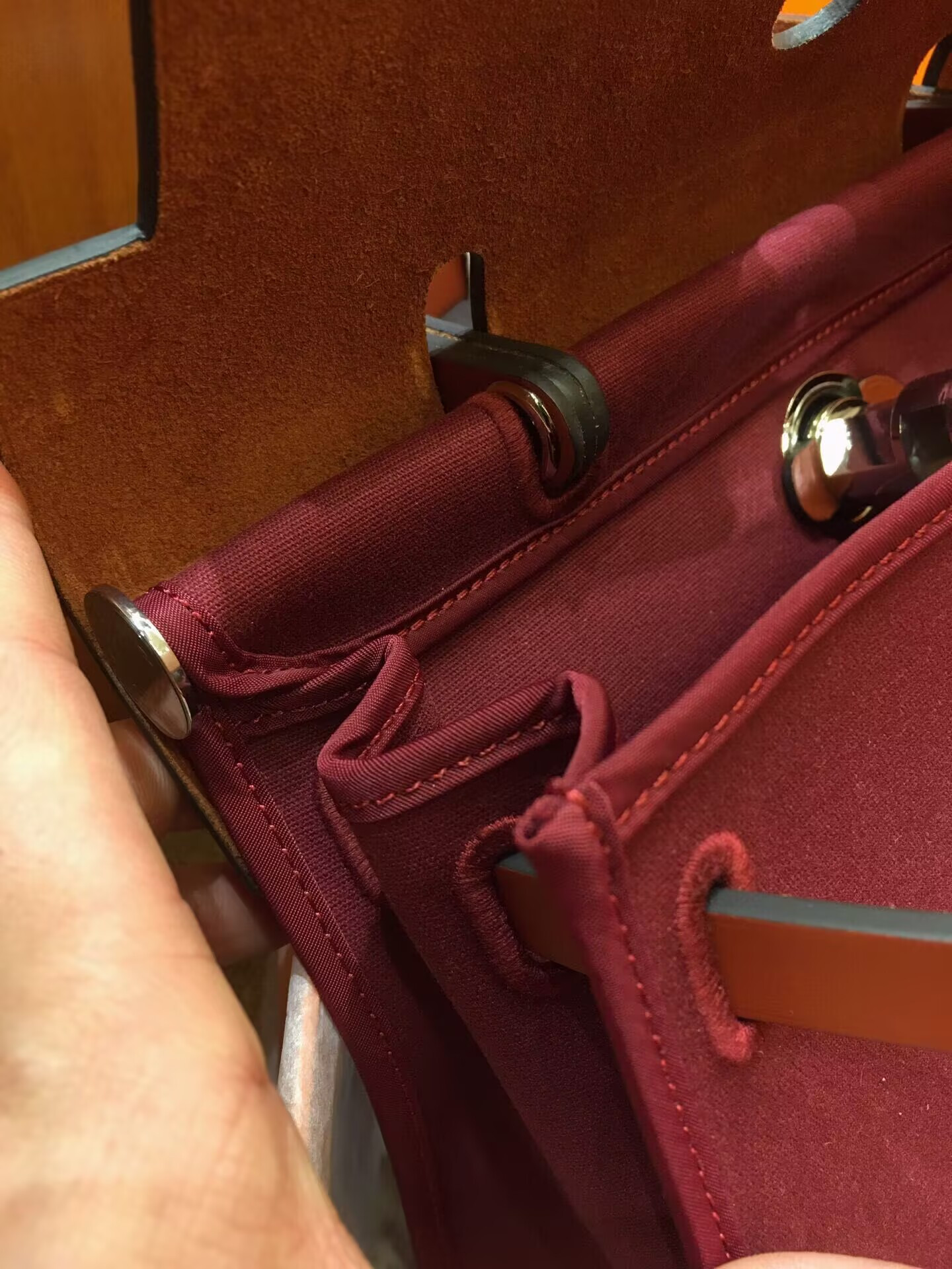 Hermes Herbag 31cm (Metallic finish selectable gold/ silver)