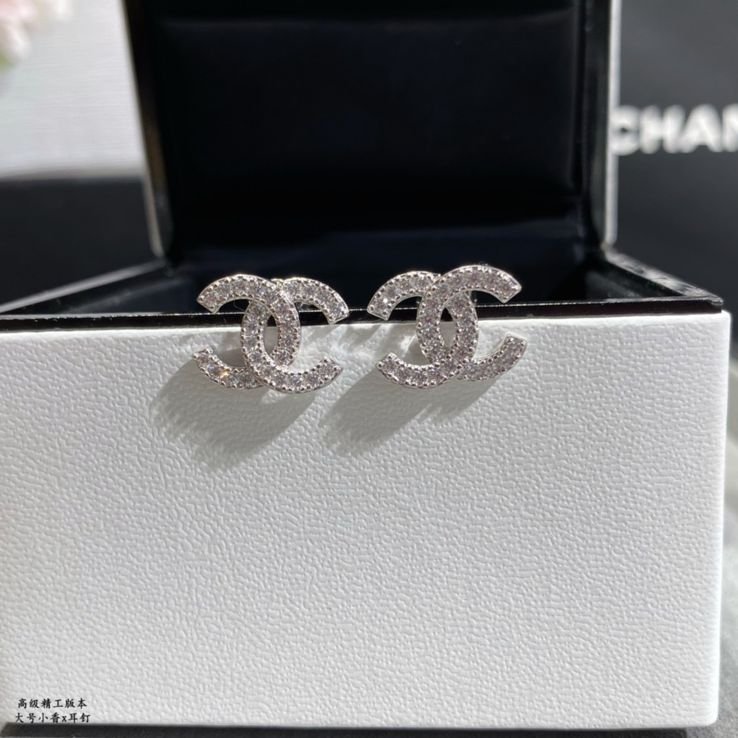 Chanel Large Chanel Earrings