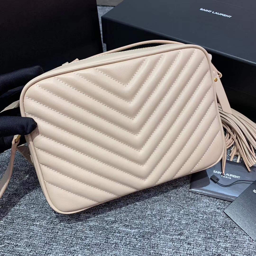 YSL LOU Camera bag in quilted leather