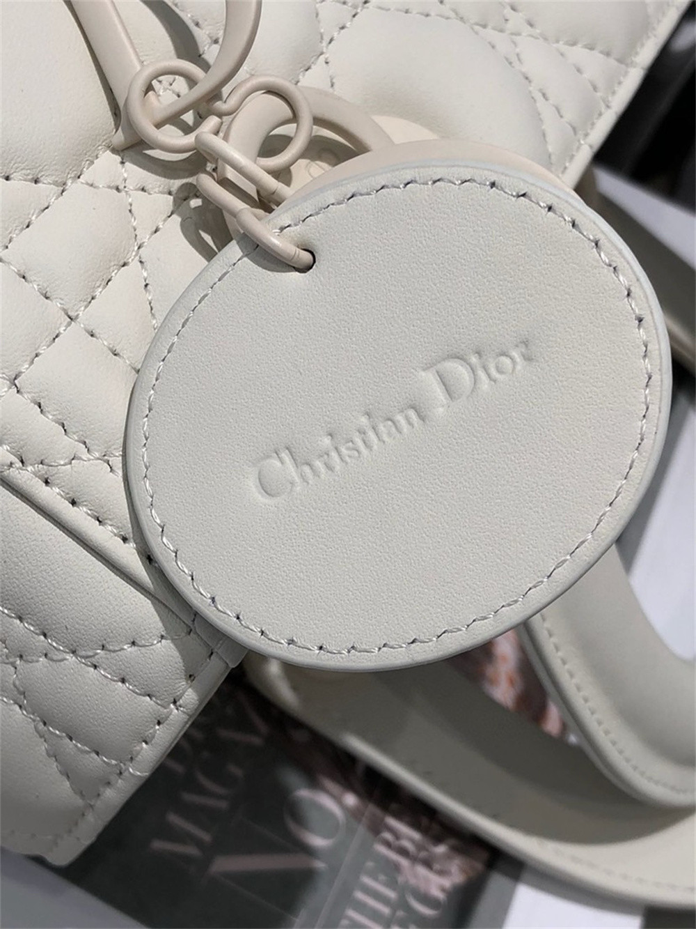 Medium Lady Dior Bag 9.5 x 8 x 4.5 inches