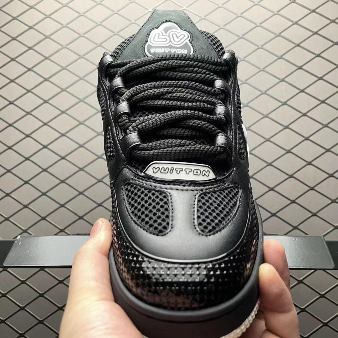 UA Louis Vuitton LV Skate Sneaker Black White