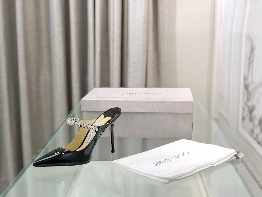 UA Jimmy Choo Mules En Cuir Bing