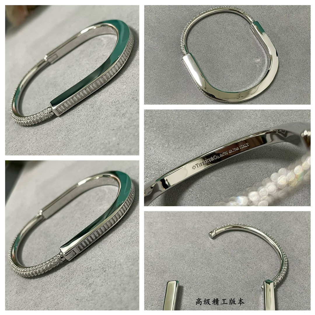 Tiffany & Co. T Lock Square Diamond Bracelet