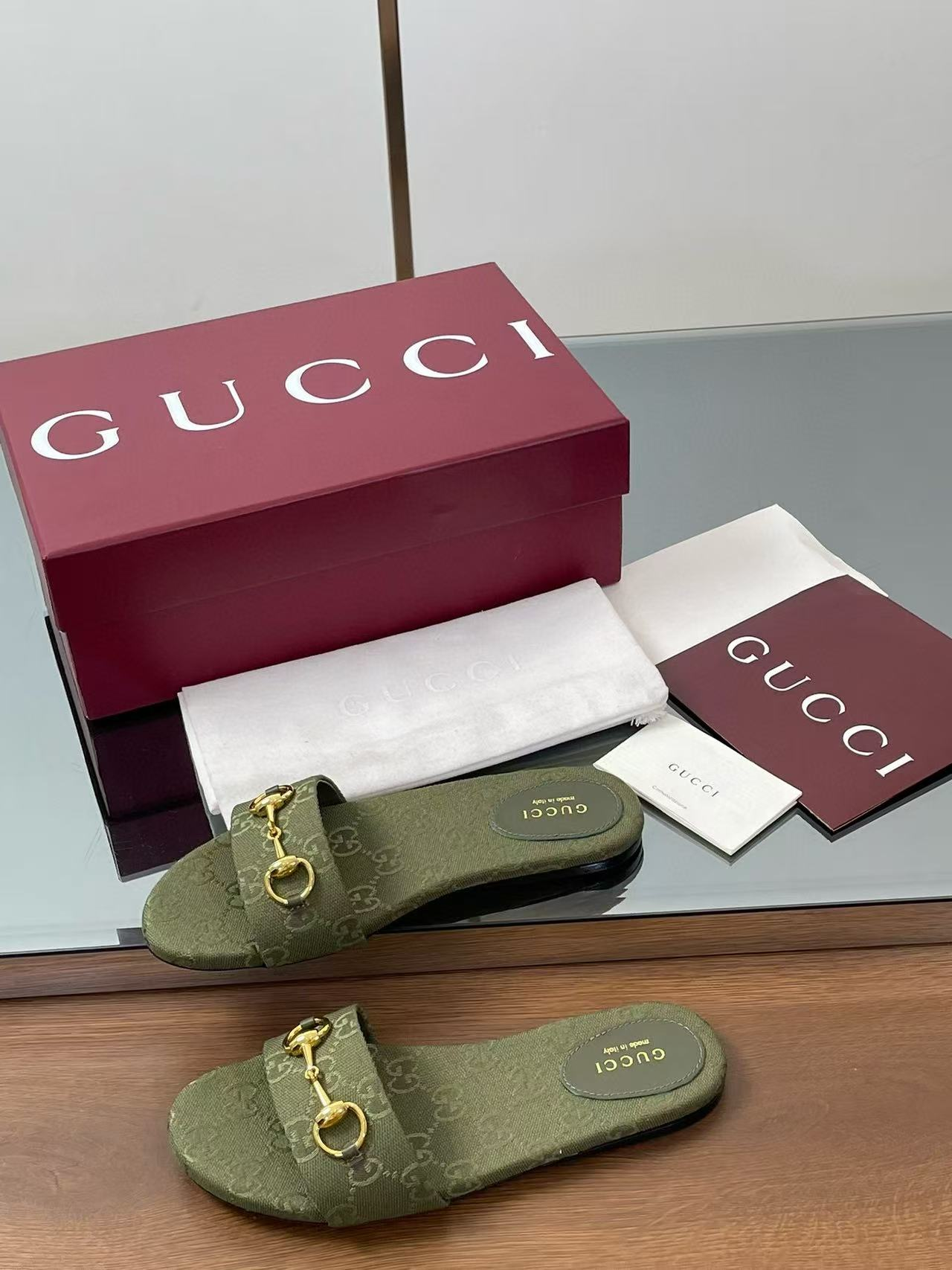 UA Gucci slide sandal with Horsebit