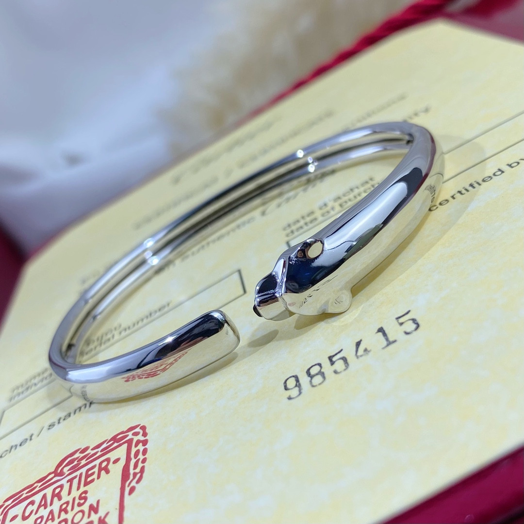 Cartier Slim Polished Leopard Bracelet 16-17