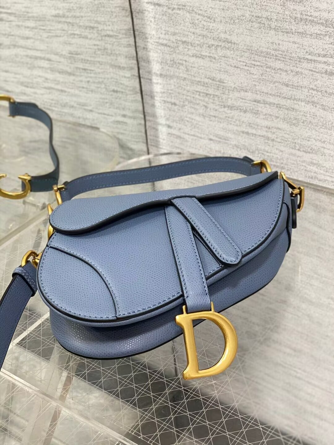 Dior Mini Saddle Bag 17x5x15cm