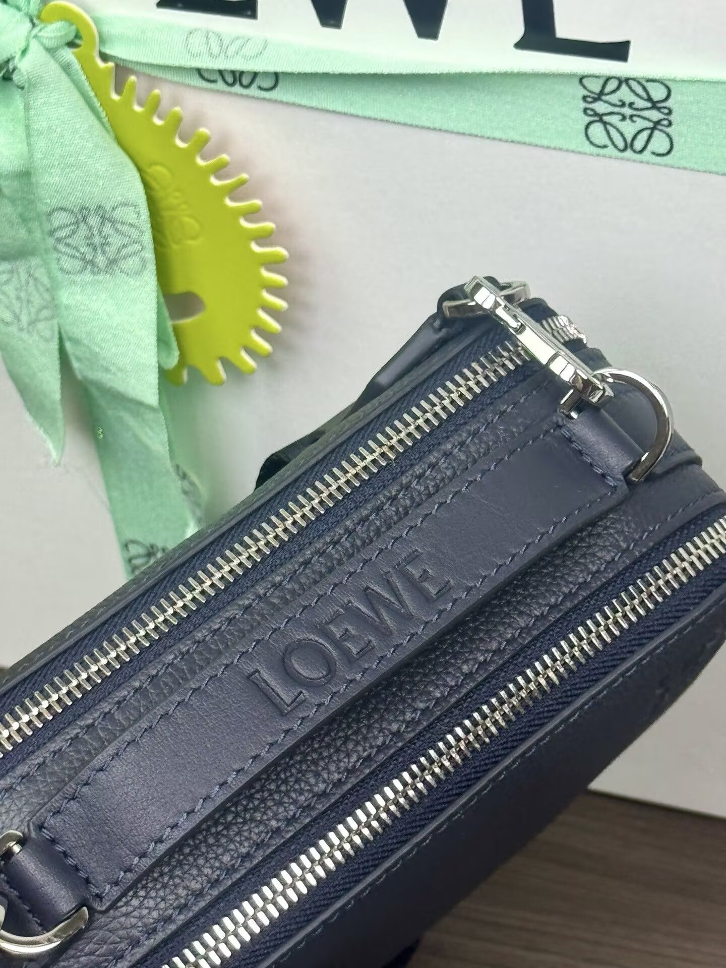 Loewe Mini crossbody camera bag in soft grained calfskin 18x8.5x13cm