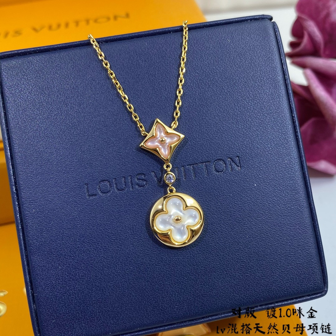 Louis Vuitton Two-Flower Mandarin Duck Necklace