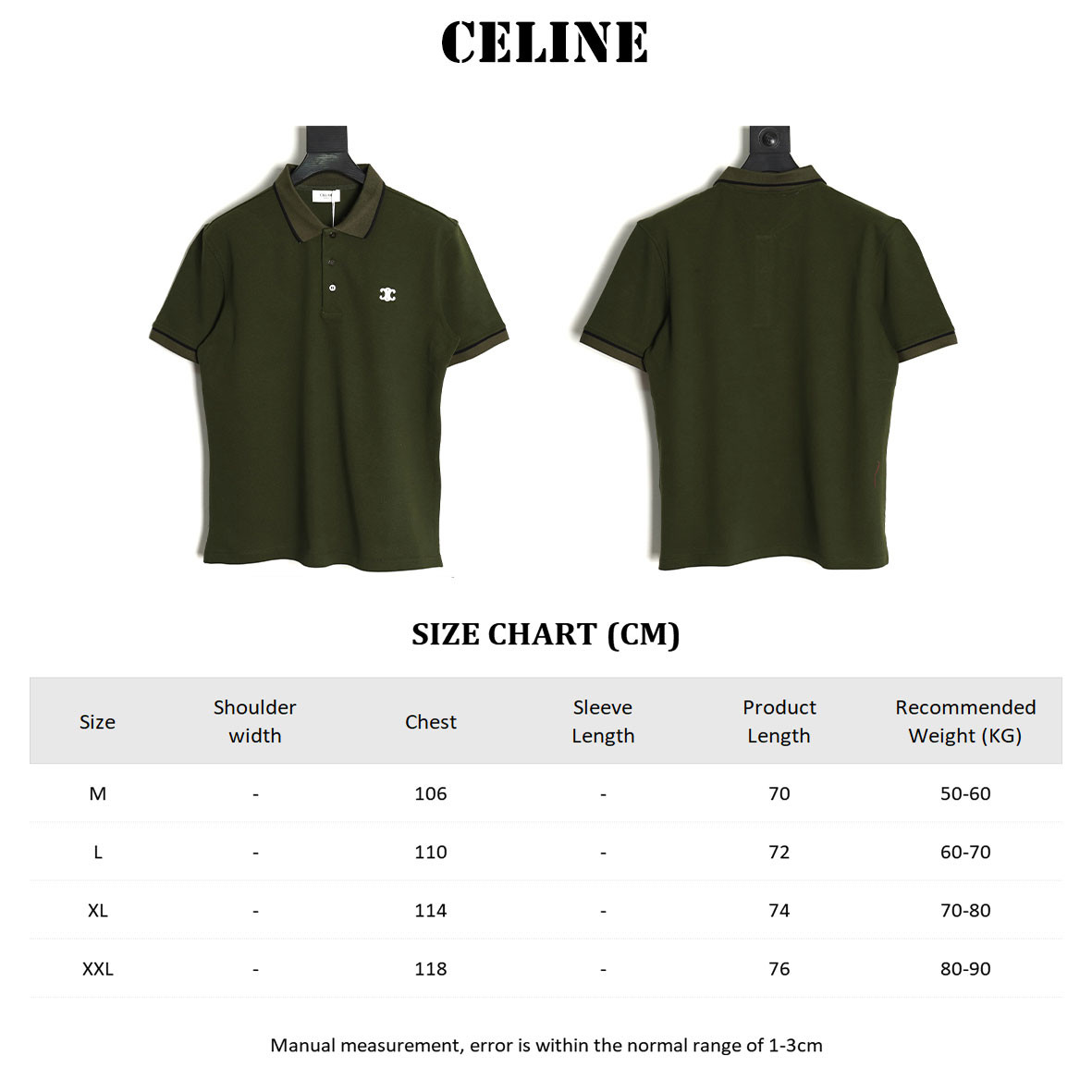 CELINE Short-sleeved Polo shirt