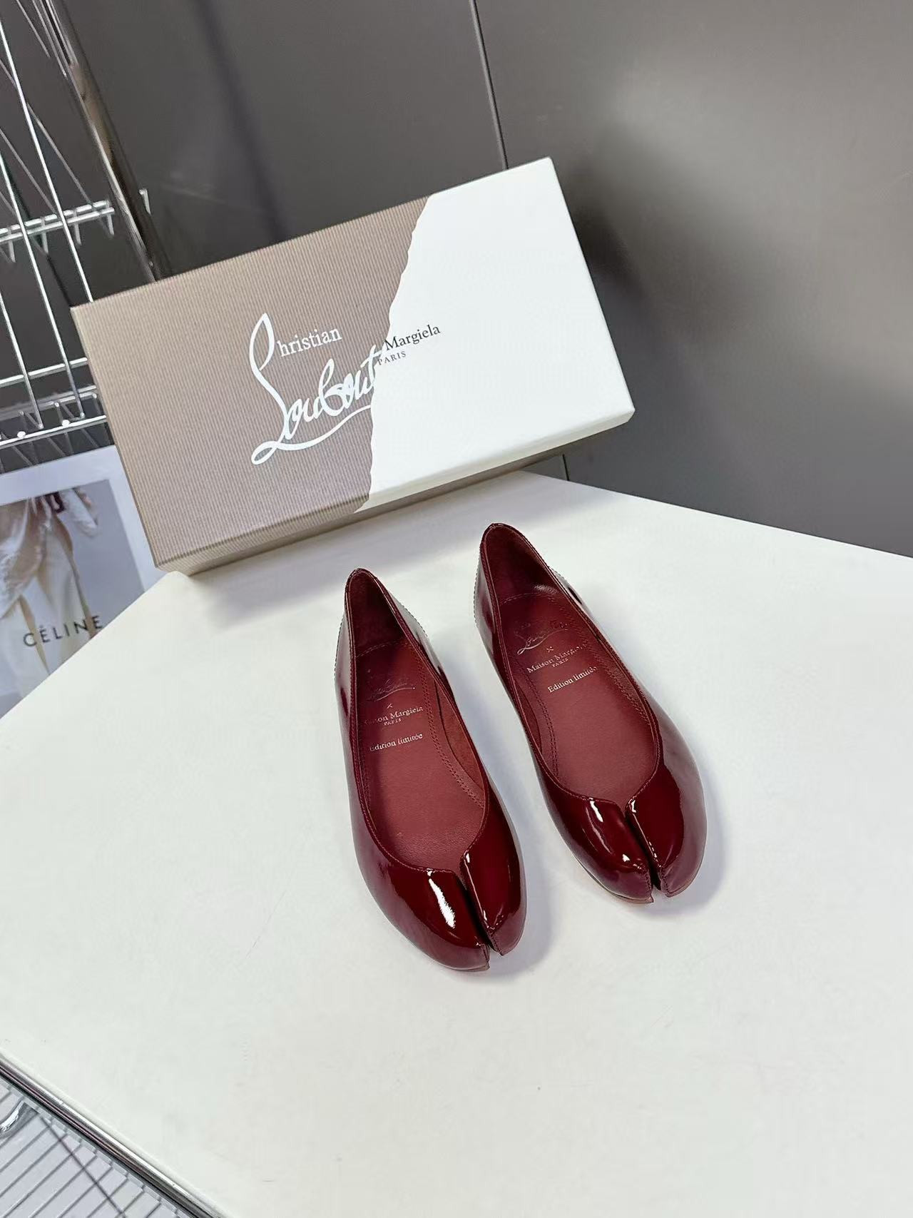 UA Christian Louboutin Marlougiela Ballerinas Patent calf leather