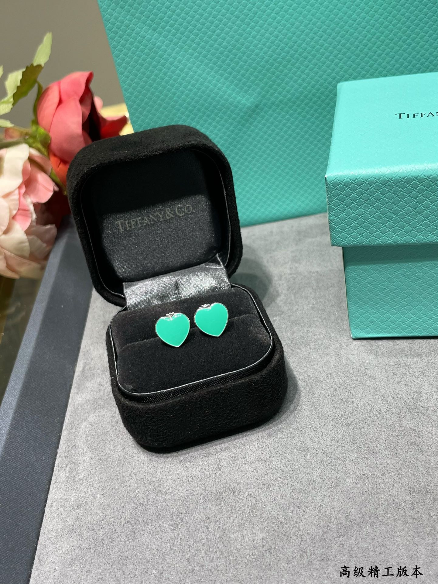 Tiffany & Co. Heart Stud Earrings Ag925
