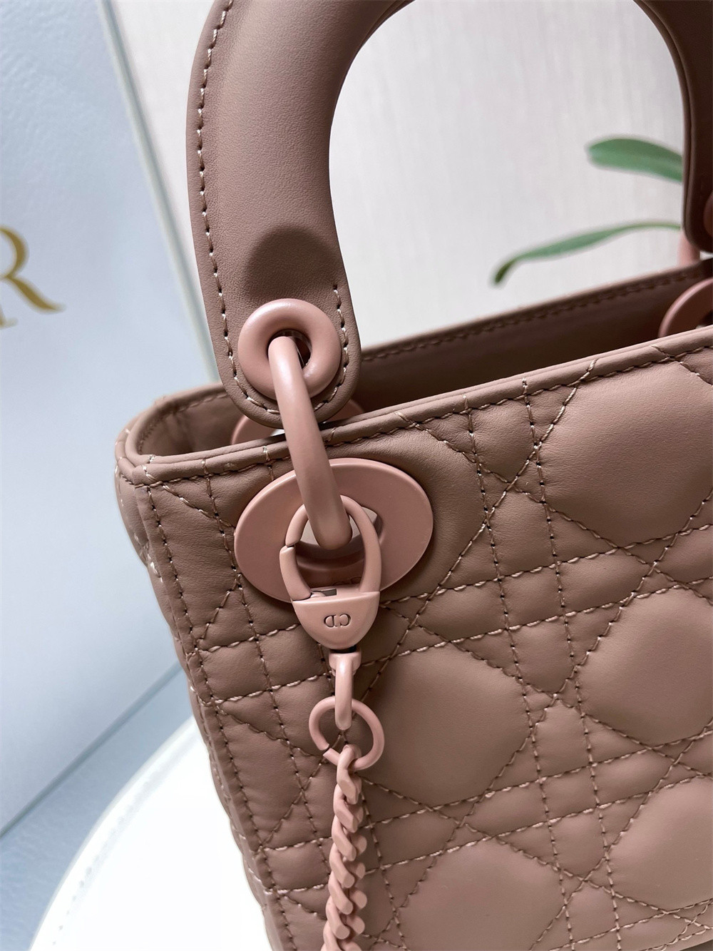 Mini Lady Dior Bag 6.5 x 6 x 3 inches