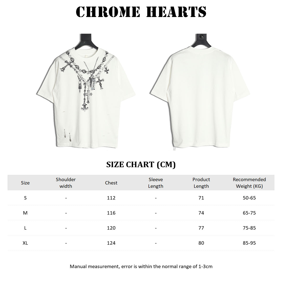 Ch*0me He**ts 25ss short-sleeved t-shirt