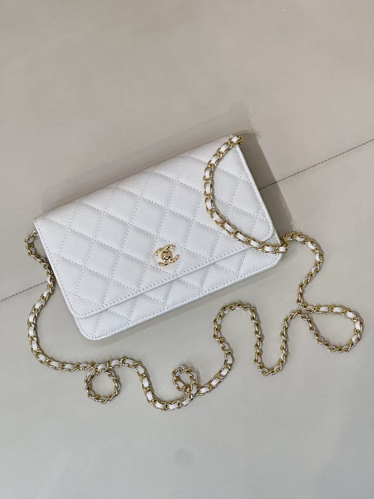 CHANEL WOC CLASSIC WALLET ON CHAIN 13x19cm