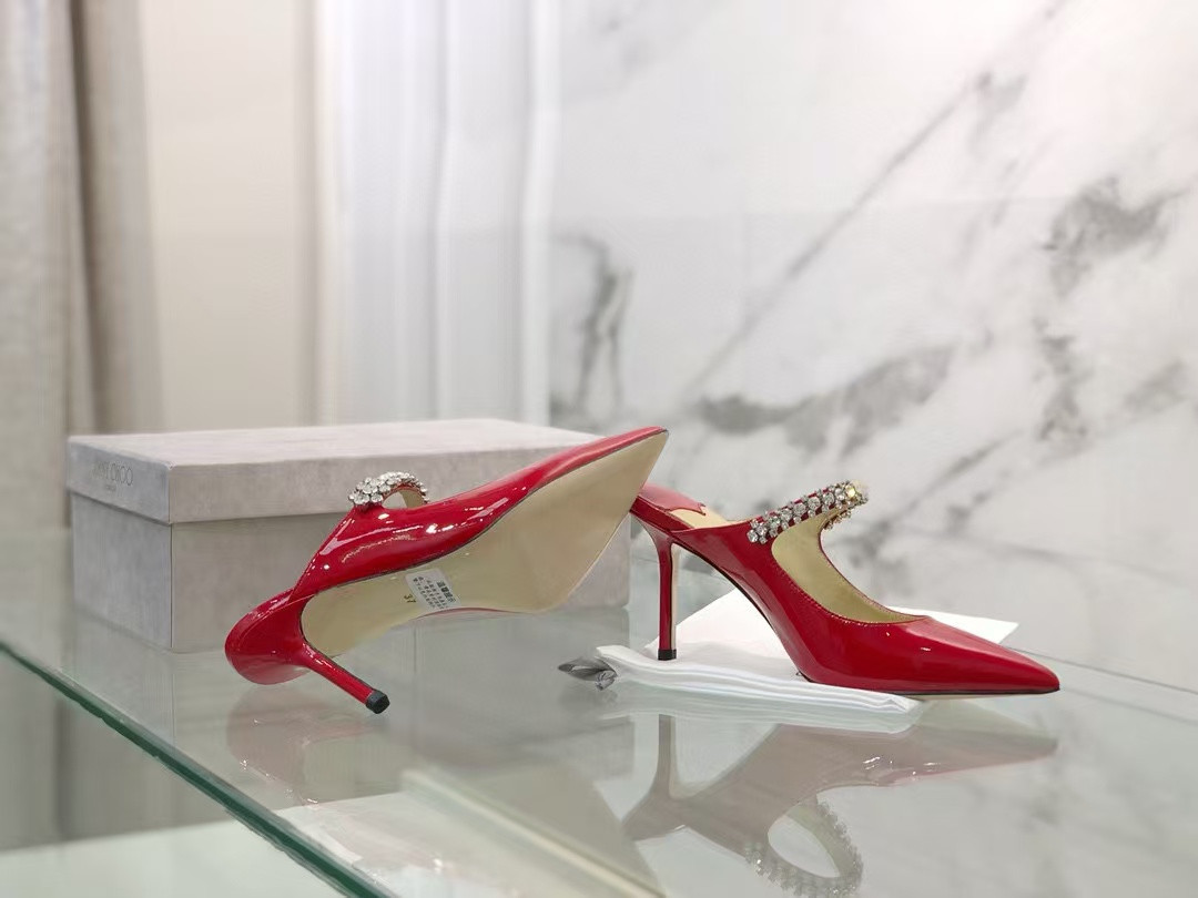 UA Jimmy Choo Mules En Cuir Bing