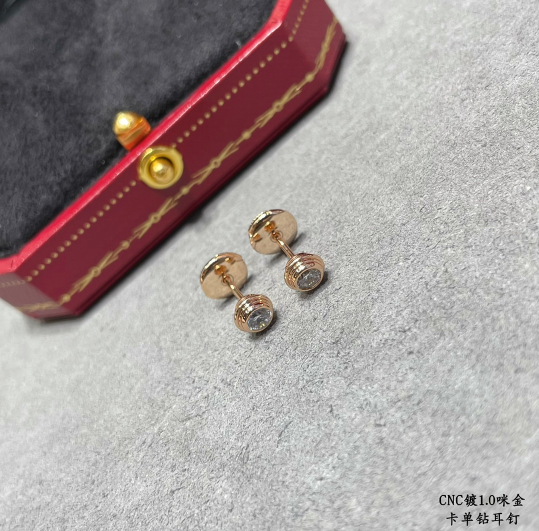 Cartier Single diamond stud Earrings