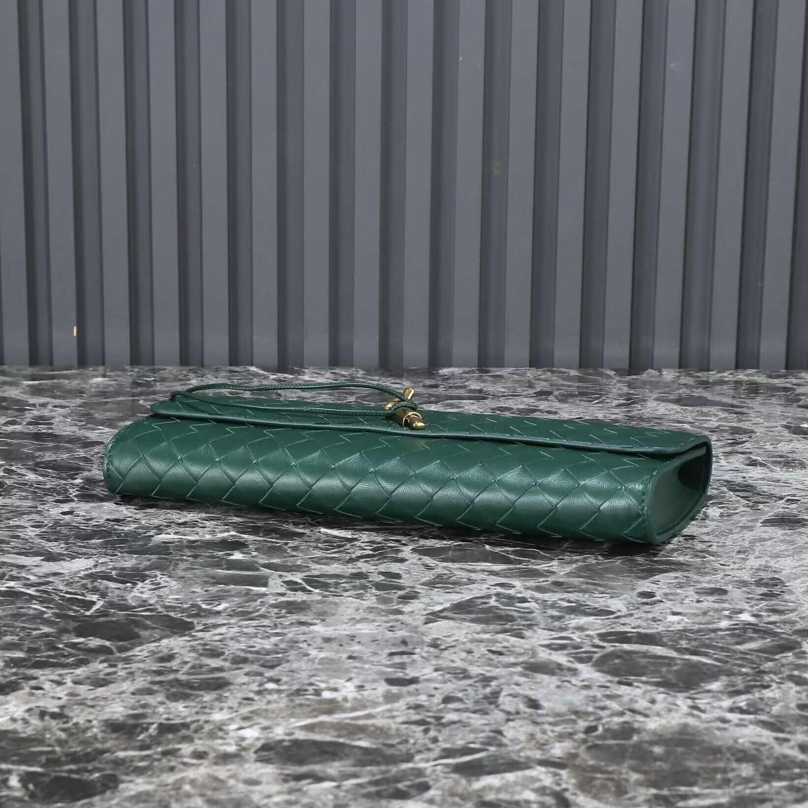 BOTTEGA VENETA Long Clutch Andiamo With Handle Fondant 31x13x3cm