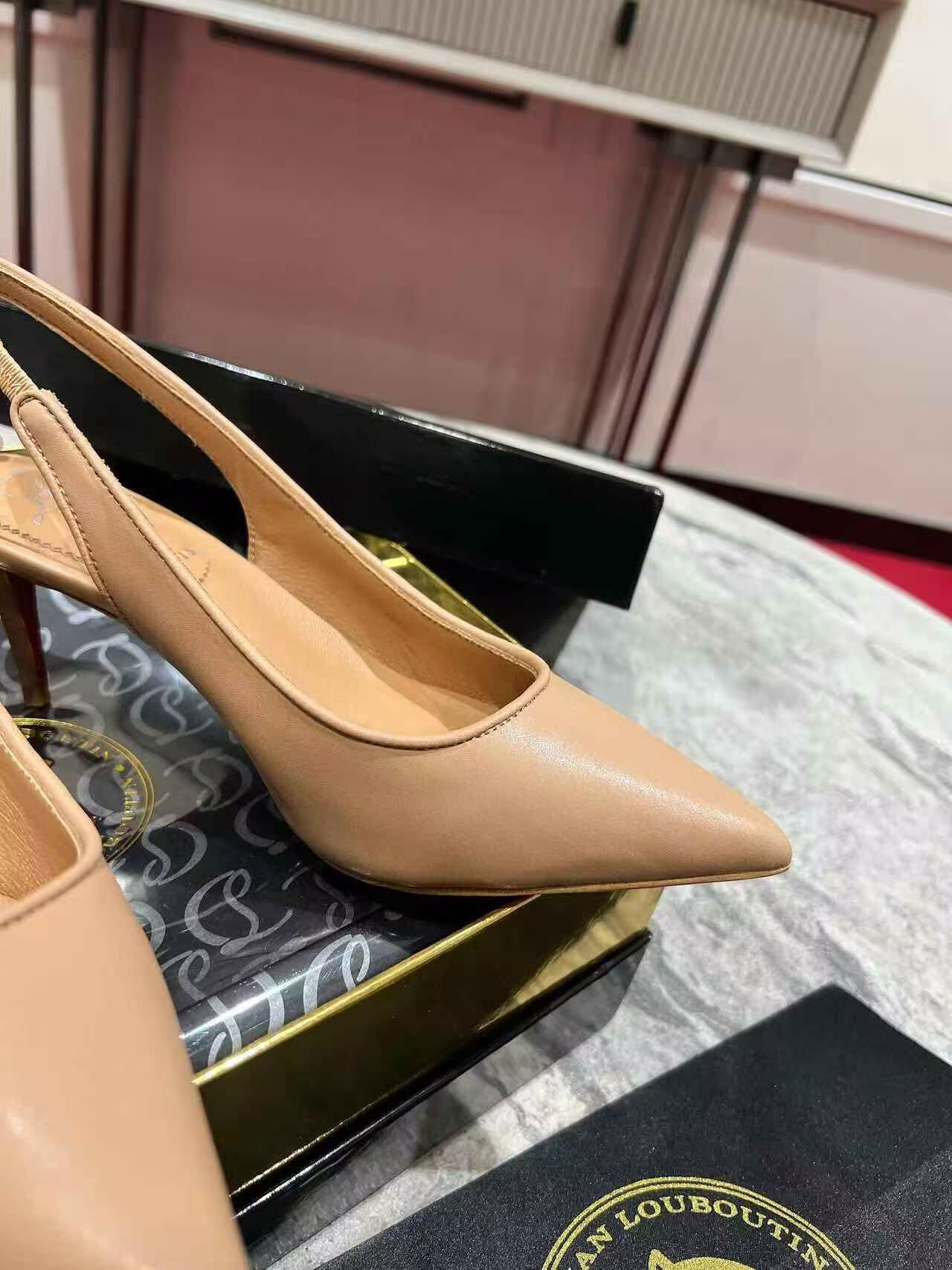 UA Christian Louboutin Sporty Kate Sling 65mm