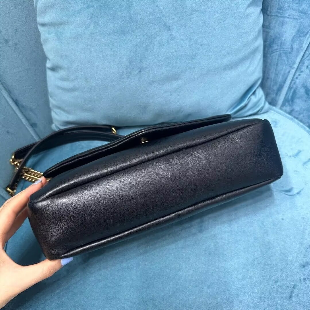 YSL Calypso small in plunged lambskin 26x14x7cm