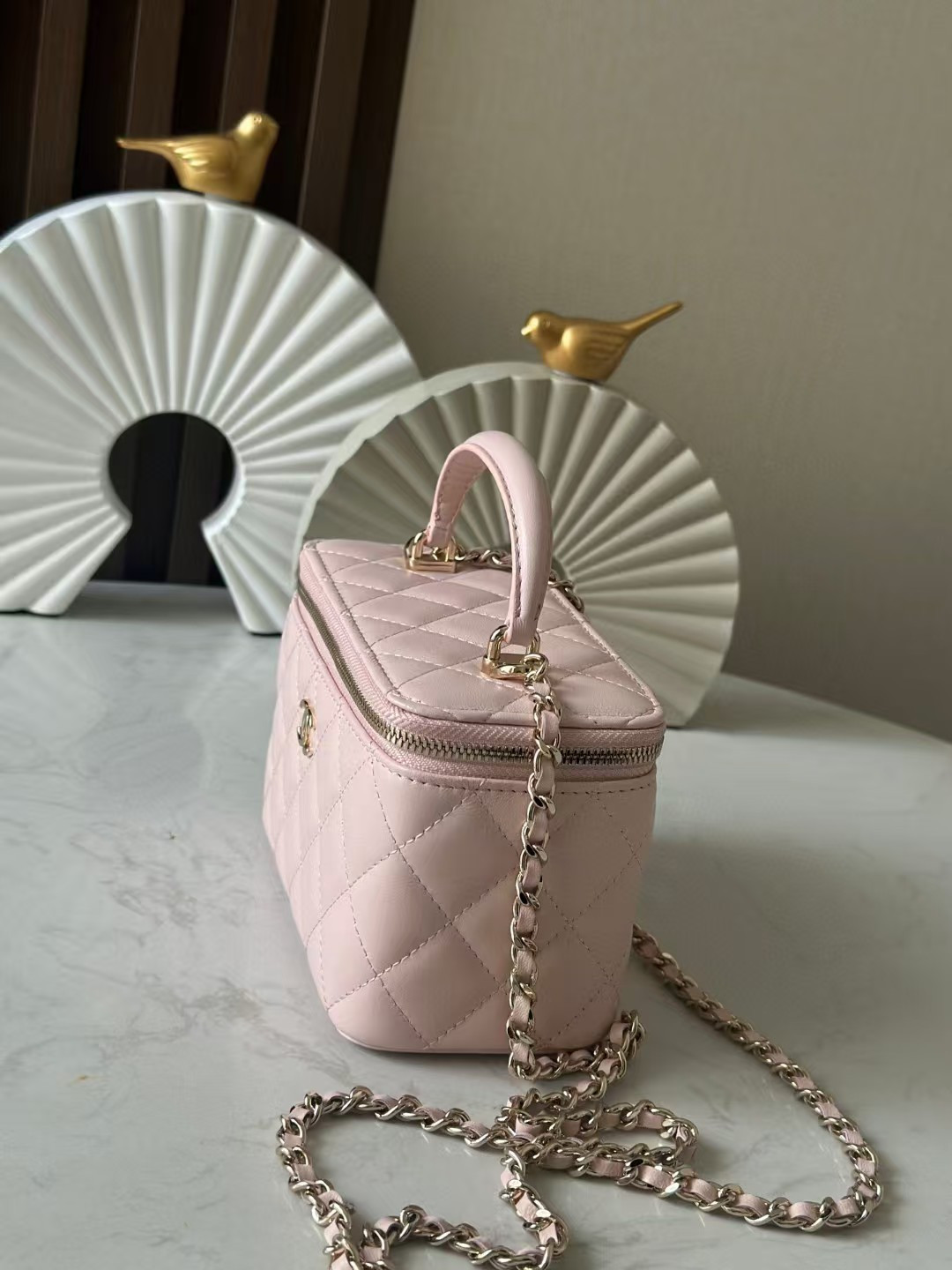 Chanel Long Vanity with chain 16.5x10x8cm