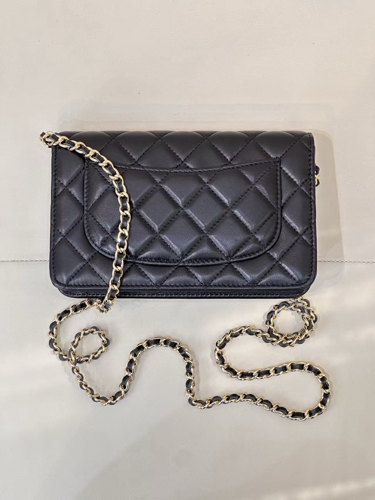 CHANEL WOC CLASSIC WALLET ON CHAIN 13x19cm