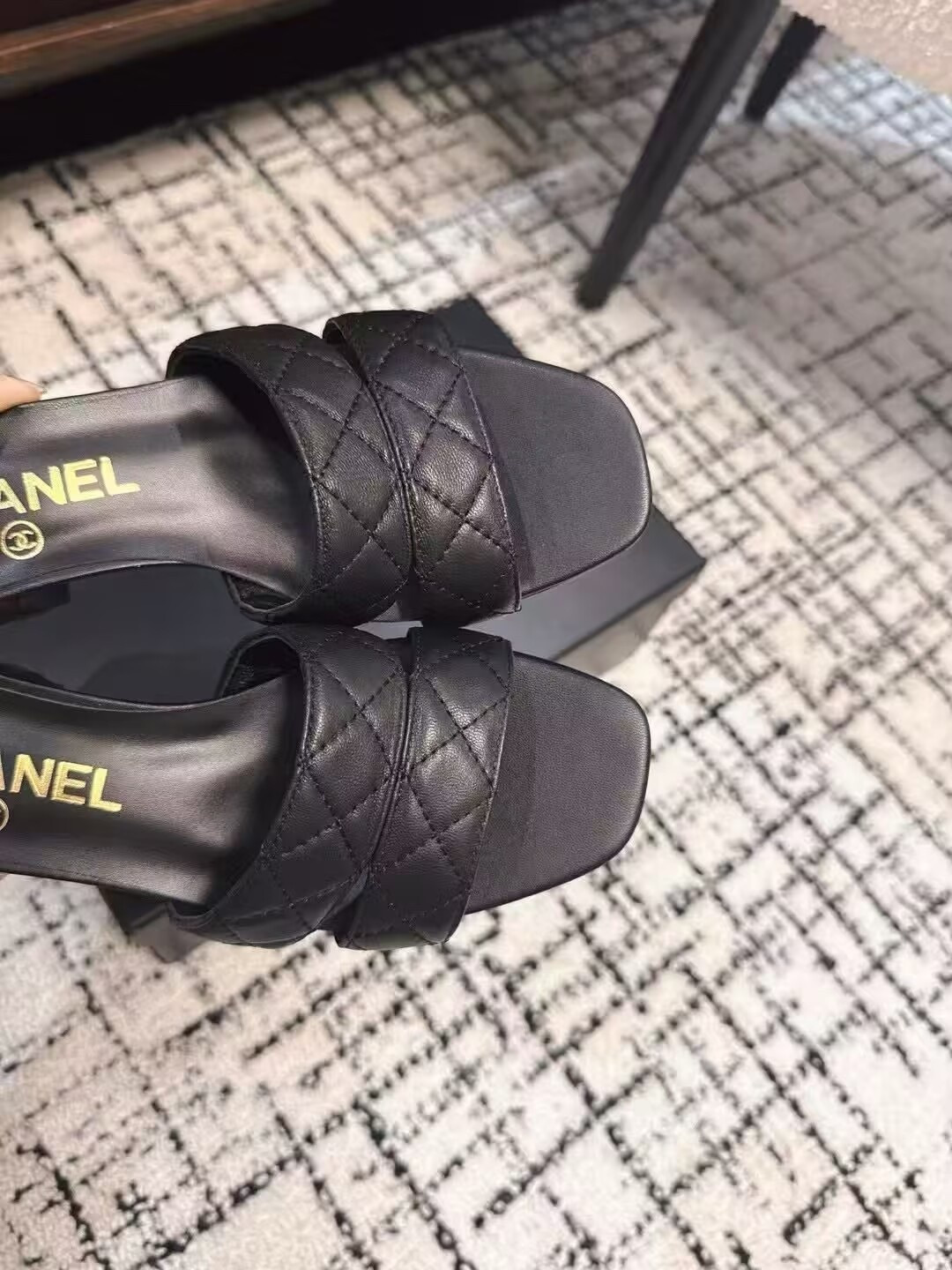 UA Chanel mules