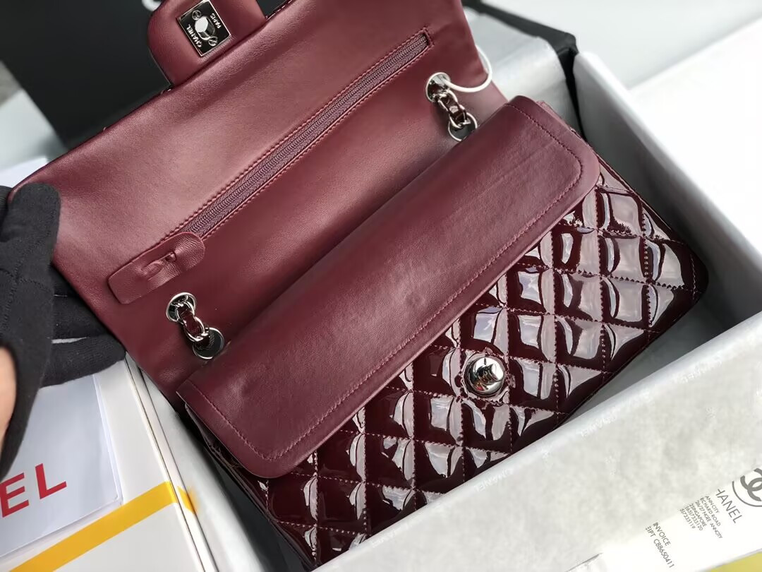 Chanel Classic Flap Bag Burgundy 25cm