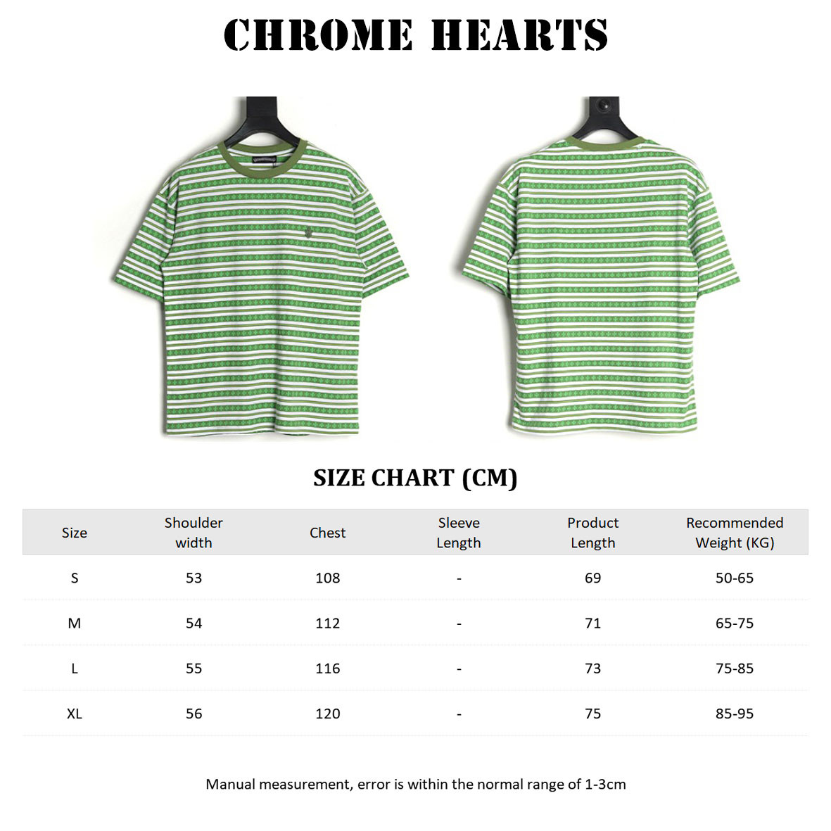 Ch*0me He**ts 25ss short-sleeved t-shirt