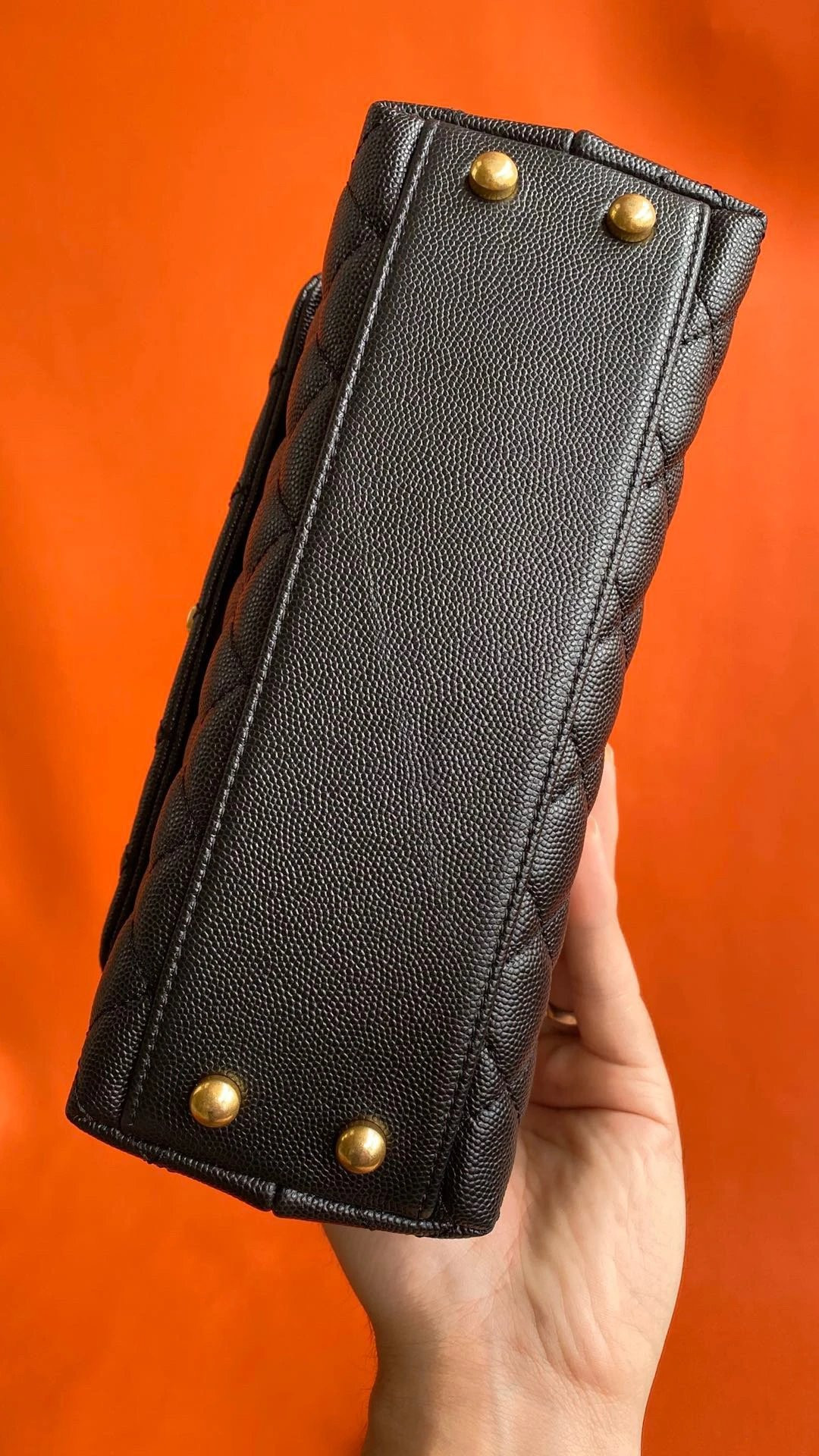 CHANEL FLAP BAG WITH TOP HANDLE