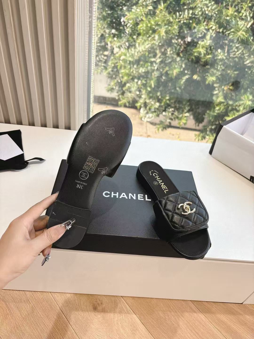 UA Chanel Slippers