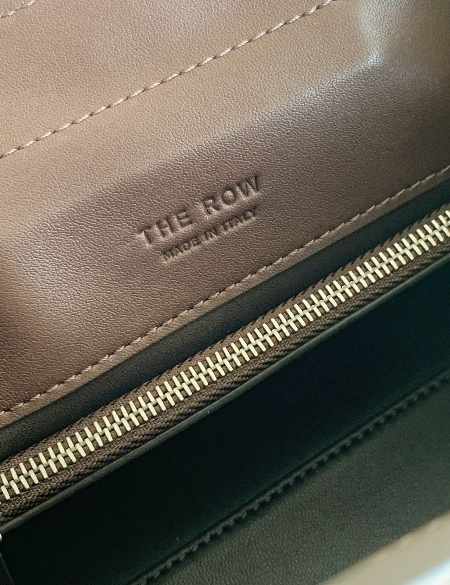 The Row Peggy Clutch in Leather 28x13x14cm