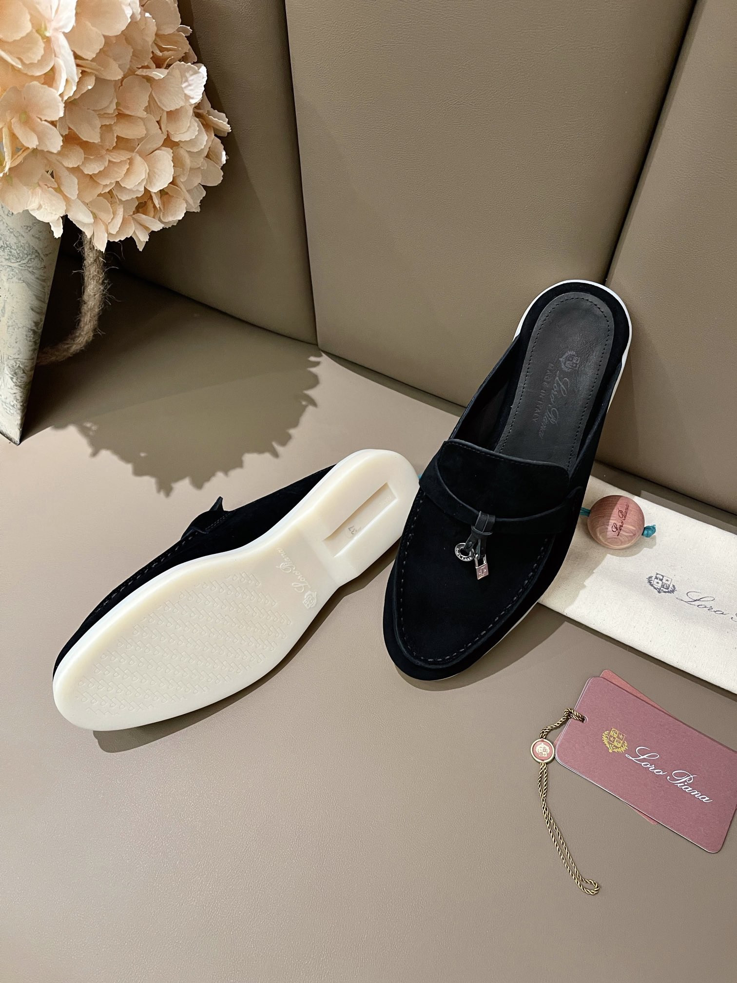 UA Loro Piana Babouche Charms Walk Loafers